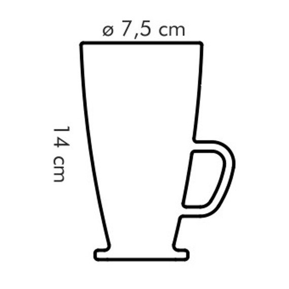 Kubek szklany do kawy latté macchiato - pojemność 300 ml | TESCOMA CREMA