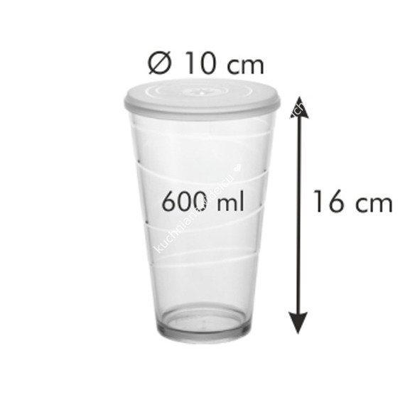 Kubek z wieczkiem - 600 ml | TESCOMA MY DRINK