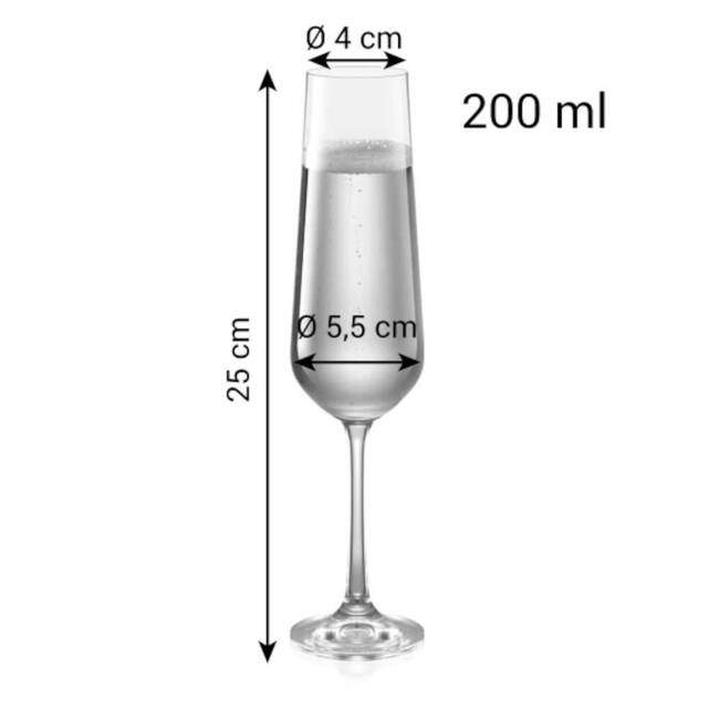 Lampki do szampana - pojemność 200 ml, komplet 6 szt TESCOMA GIORGIO