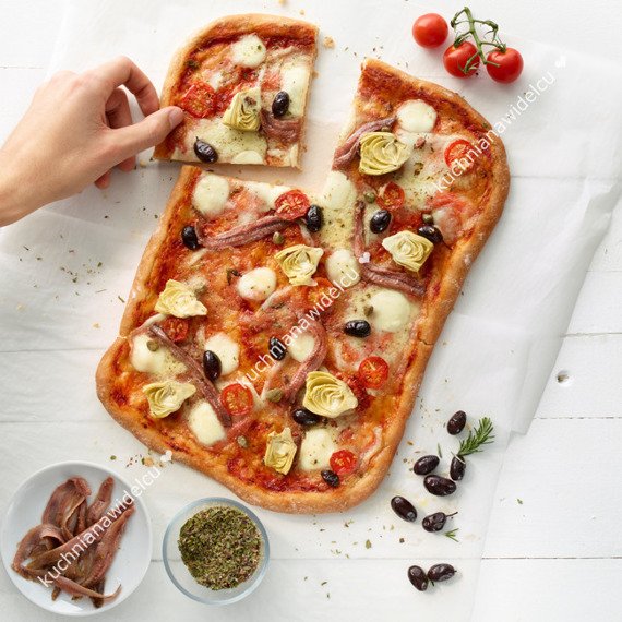 Mata do pieczenia pizzy perforowane dno - 40x30cm | LEKUE