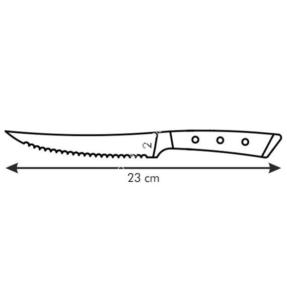 Nóż ząbkowany do steków - długość ostrza 13 cm | TESCOMA AZZA