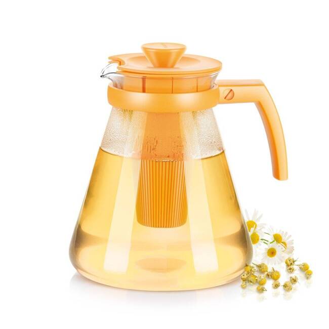 Szklany zaparzacz do herbaty i ziół z wyjmowanym sitkiem - pojemność 1,7 litra | TESCOMA TEO