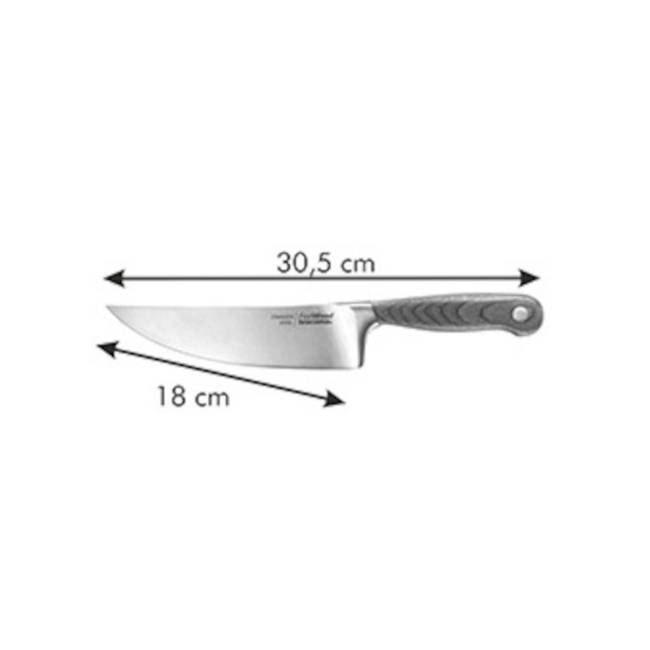 Wysoki nóż kuchenny szefa kuchni - długość ostrza 18 cm | TESCOMA FEELWOOD