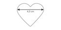 Stalowa wykrawaczka w kształcie serca - 4,5 cm | TESCOMA DELICIA