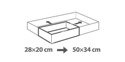 Tortownica prostokątna z regulacją - 50x34cm | TESCOMA DELICIA